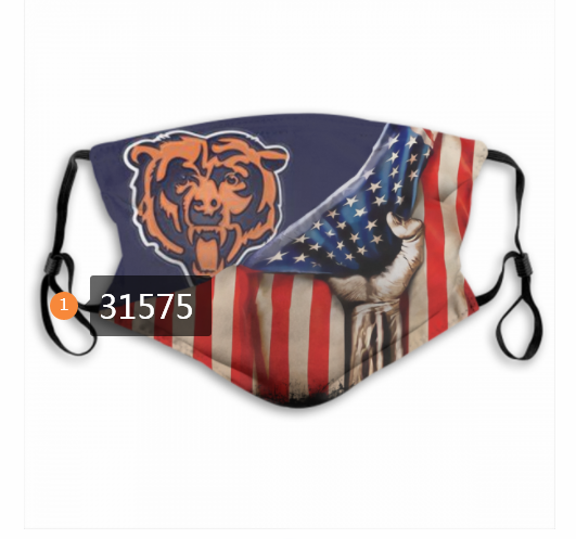 NFL 2020 Chicago Bears #11 Dust mask with filter